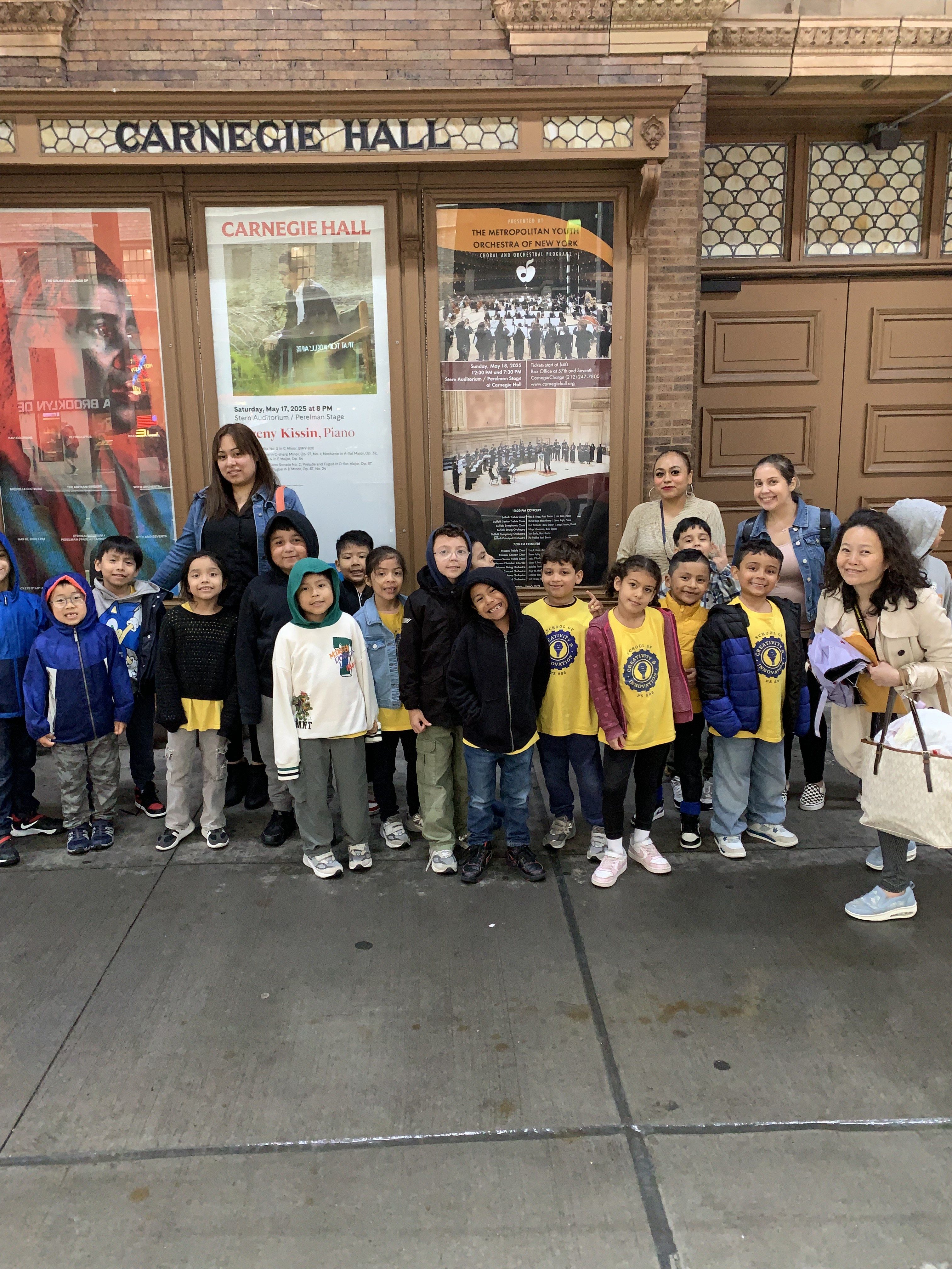 First grade Carnegie Hall filed trip
